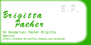 brigitta pacher business card